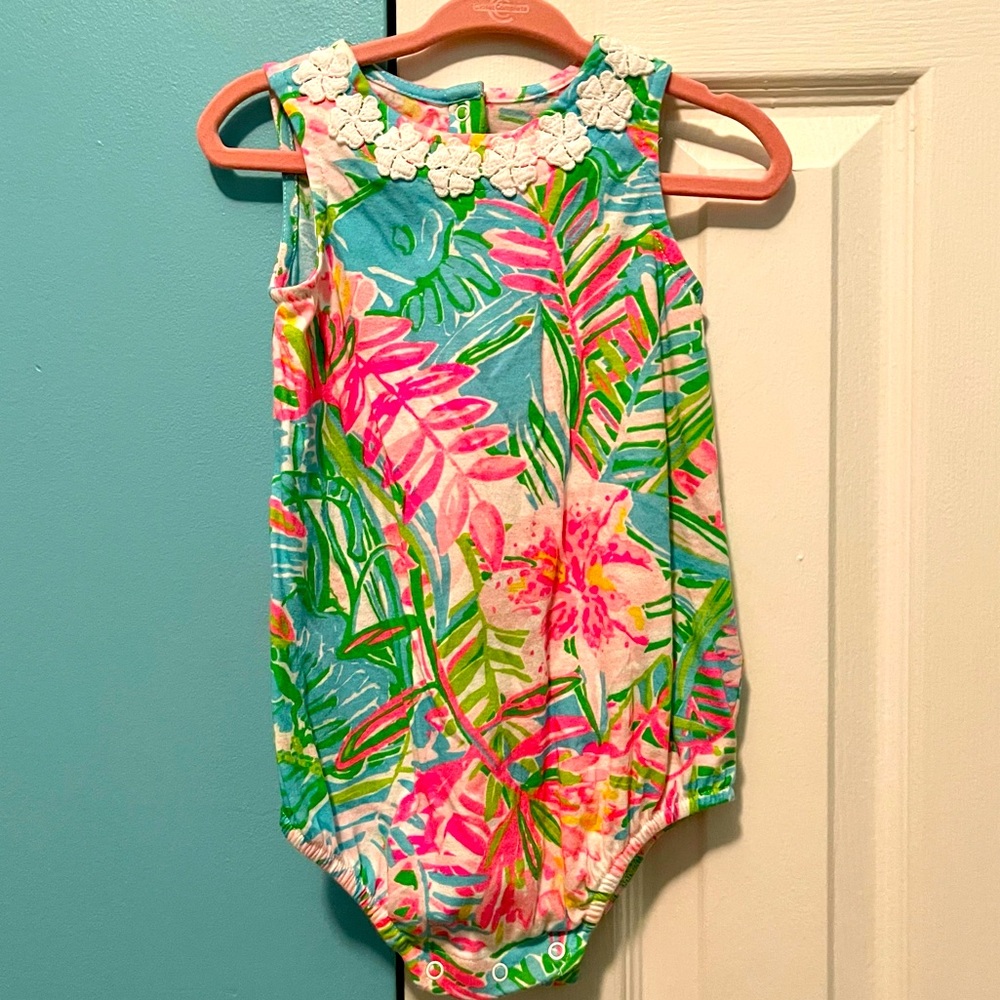 Lilly Pulitzer Infant May Bodysuit sz 6-12 Months